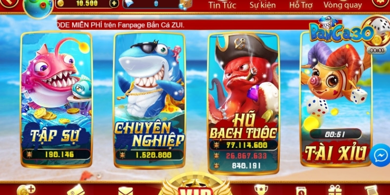 Hướng dẫn chơi bắn cá bắn trúng thưởng