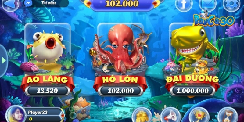 So sánh game bắn cá đổi thưởng tại Banca30 với các nhà cái khác