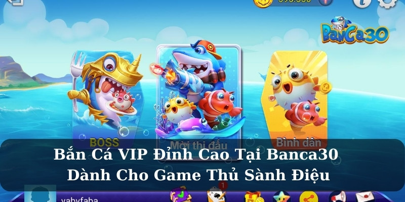 Bắn Cá VIP Đỉnh Cao Tại Banca30 Dành Cho Game Thủ Sành Điệu